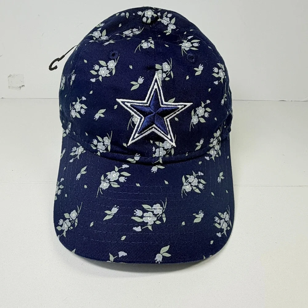Dallas Cowboys Floral New Era Hat Youth Navy Blue Star Logo Adjustable Cap